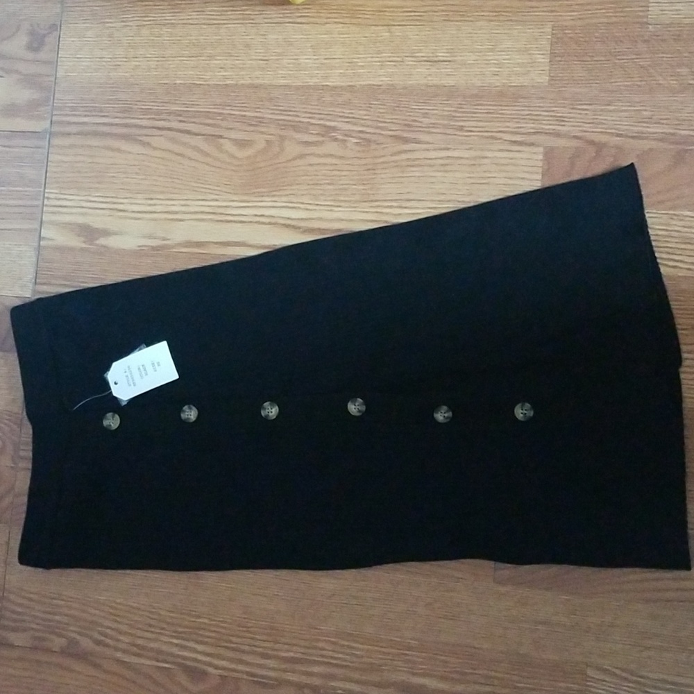 Hippie Rose black long sweater skirt